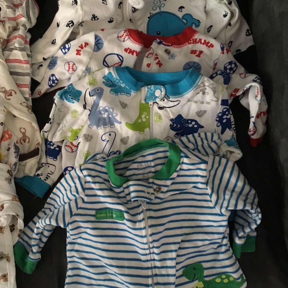 Bundle of baby boy clothes